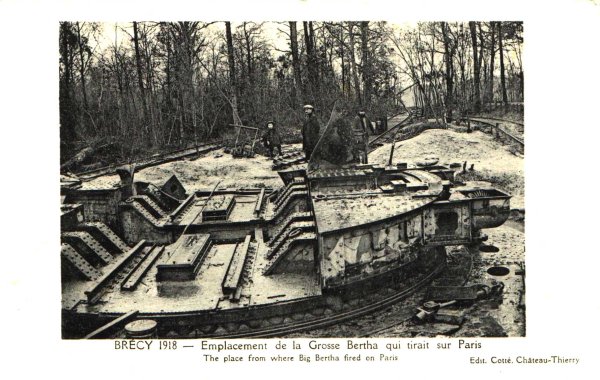 Emplacement de la grosse Berthe