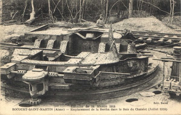 Emplacement de la Bertha