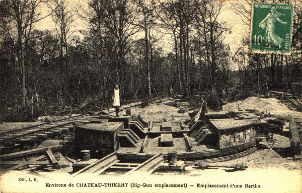 Emplacement de la Bertha