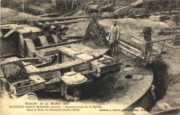 Emplacement de la Bertha