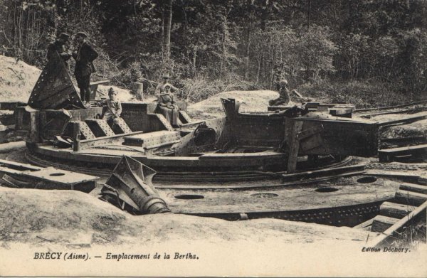 Emplacement de la Bertha