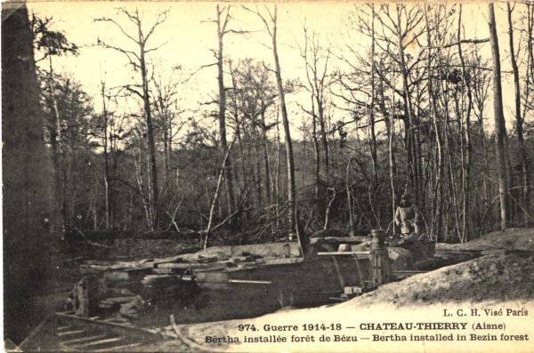 Emplacement de la Bertha