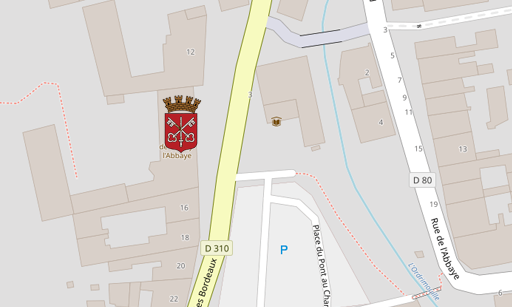 Plan d'orientation vers la mairie de Coincy